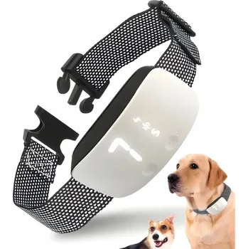 Obojek pro psa Obojek pro psa Regmag textilní proti štěkání bílý L 3,00 cm