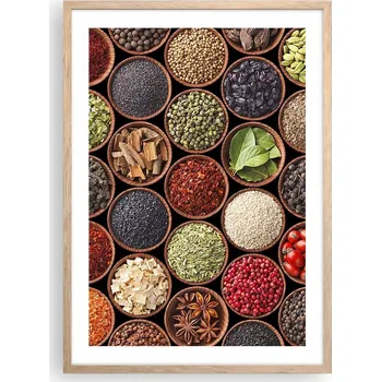 Obraz Plakát v rámu světlý dub do obýváku ložnice 50x70 gastronomie obraz