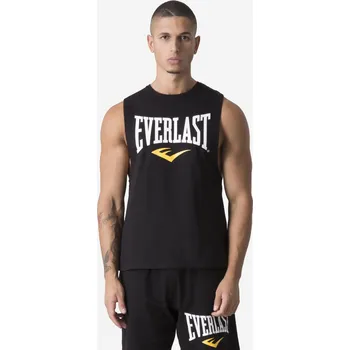 Pánské tričko EVERLAST Pánské bavlněné fitness tílko na box XL ČERNÁ