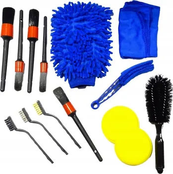 Mycí kartáč na vozidlo SADA ČISTÍCÍCH KARTÁČŮ NA VRTAČKU PRO ČIŠTĚNÍ AUTA, 15 DÍLŮ