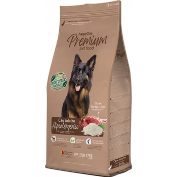 Krmivo pro psa HappyOne Adult Dog - Hypoalergenní krmivo pro dospělé psy s jehněčím masem 12kg