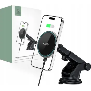 Držák do auta na palubní desku / sklo, Tech-Protect, s nabíjením, pro MagSafe