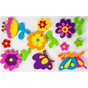 Hračka FANDY Samolepky pěnové 3D 11 kytky