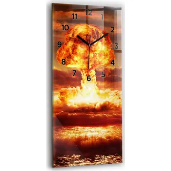 Hodiny Nástěnné hodiny Wallfluent červené 30 cm