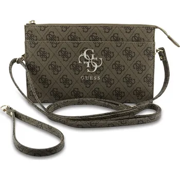 Guess PU 4G Metal Logo Taška na Telefon Brown
