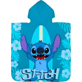 For kids Dětské pončo Lilo a Stitch - modro-zelené