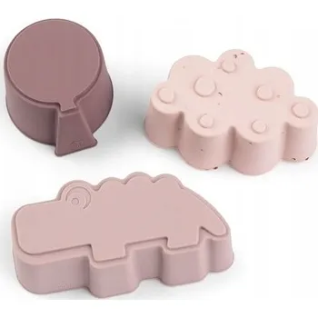 Done by Deer Silikonové formičky 3ks Happy Clouds Powder (Pudrové)