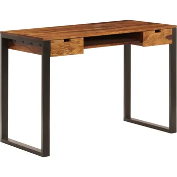 Psací stůl vidaXL Psací stůl 110 x 55 x 78 cm masivní akácie a ocel [247963]