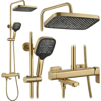 Vodovodní baterie Sprchový set Rea Arlo Brush Gold