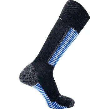 DRASSN Merino lyžařské ponožky DRASSN 36/38 MODRÁ|ŠEDÁ