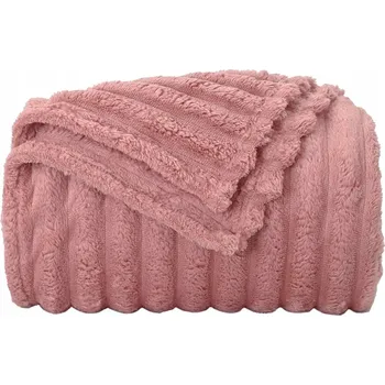 deka Plažová deka Růžová 150 x 130 cm Fleece