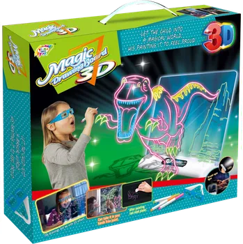 plyšák Kreslící tabulka – 3D - dinosauři