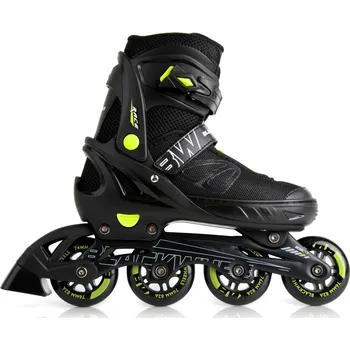 Kolečkové brusle BLACKWHEELS Nastavitelné kolečkové brusle Blackwheels Sonic 32/35 ZELENÁ|ČERNÁ