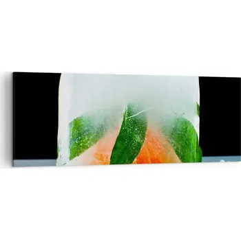 Obraz Foto obraz na plátně 140x50 kostka ledu obývací pokoj ložnice na zeď velký