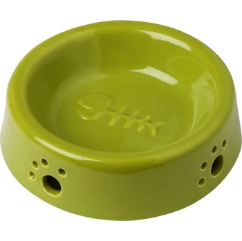miska pro kočku Keramická miska s rybkou pro kočky 125 ml, modrá/zelená