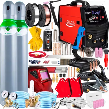 Svářečka INVERTOROVÁ SVÁŘEČKA WELDMAN MIDI MIG 222 SYN MAG MMA TIG ALU IGBT