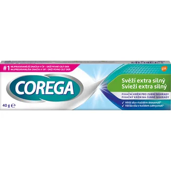 Lepidlo na zuby Corega Fixační krém extra silný svěží 40 g