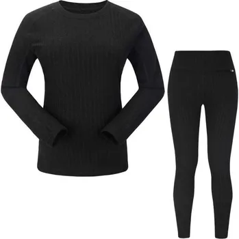 Dámský overall SKOGSTAD BLEFJELL SET DÁMSKÉHO TERMOPRÁDLA , Černá 44