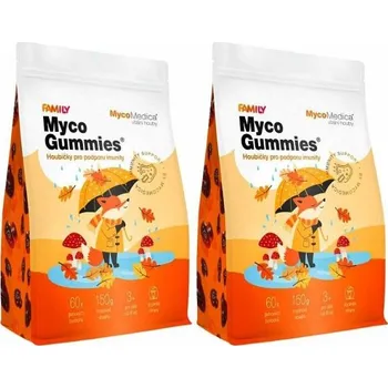 Zdraví MycoMedica MycoGummies 2x 60 ks (Gumídci s vitálními houbami)
