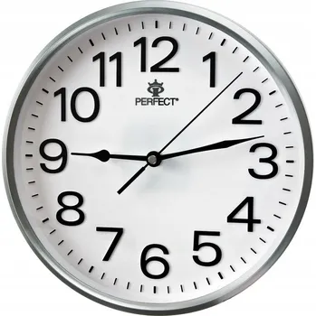 Hodiny Nástěnné hodiny Perfect stříbrné 25 cm