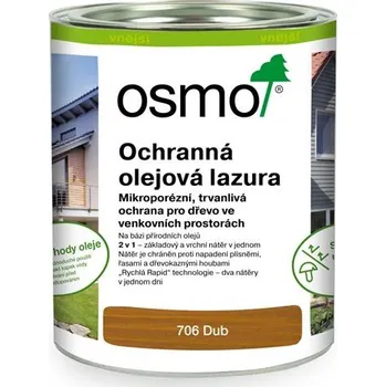 Olej na dřevo Lazura na dřevo OSMO 0,75 l hnědá