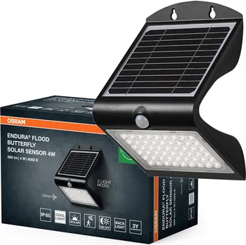 Solární LED reflektor s pohybovým a soumrakovým senzorem 4W 4000K IP65 Endura