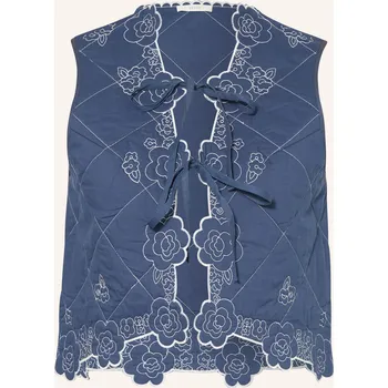 Dámská vesta Yerse Dámská Vesta Cecilie, modrá / bílá, 34