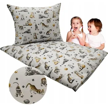 Povlečení Sada povlečení Głęboki Sen 120 x 160 cm šedá