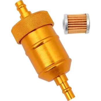 Palivový filtr Palivový filtr CNC zlatá, pro průměr hadičky 6-8 mm