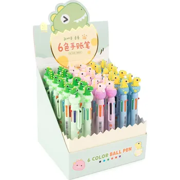 Kancelář FANDY Pero kuličkové šestibarevné Egg Dragon mix