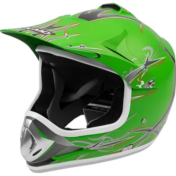 Auto-moto Dětská motokrosová přilba Nitro zelená matná XS