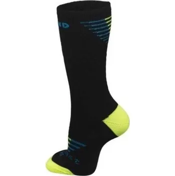 Dětské termo ponožky MUND SKIING OUTLAST/WOOL DĚTSKÉ PONOŽKY, Žlutá, Černá XS (27-31)