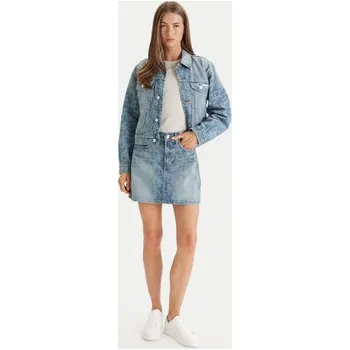 Pánská móda Calvin Klein Jeans Jeansová bunda LV047F677G Modrá Regular Fit XS
