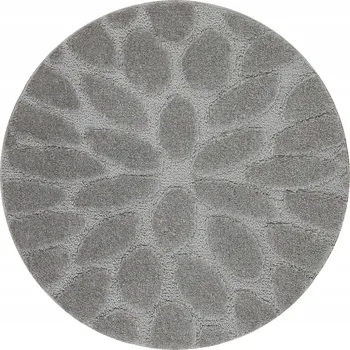 Koupelnová předložka KOUPELNOVÁ PŘEDLOŽKA kulatá 67 cm KAMENY šedá PROTISKLUZOVÁ MĚKKÁ #KPL279