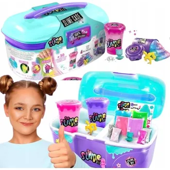 Modelovací hmota Canal Toys - So Slime - Mini kufřík na sliz, sliz svítí ve tmě/mění barvu