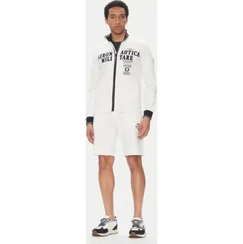 Pánská mikina Aeronautica Militare Mikina 251FE1999F459 Bílá Regular Fit L