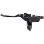 Brzdová páčka s pumpou stříbrná 145mm levá