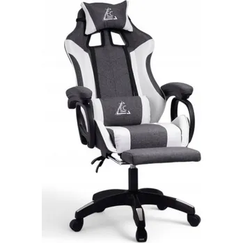 Herní křeslo Ecarla LEVEL UP, umělá kůže, šedé