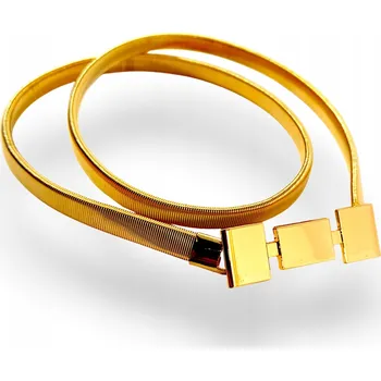 Opasek Pásek Dámský Kovový ve Zlaté barvě Pružinka Snake