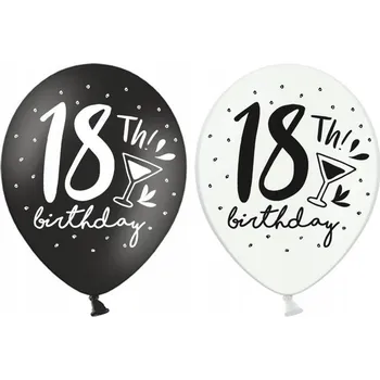 Balónek Balónky 18stka 30cm narozeniny 6 Ks