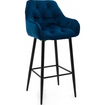 Barová židle BAROVÁ ŽIDLE VELUROVÝ ČALOUNĚNÝ DO OBÝVACÍHO POKOJE BAROVÝ MODERNÍ SIENA