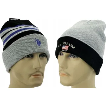 Čepice U.S. Polo Assn. Zimní čepice beanie vícebarevná, univerzální velikost