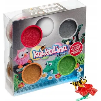 Modelovací hmota MODELÍNA PRO DĚTI sada 4 METALICKÉ Art and Play MODELÍNA