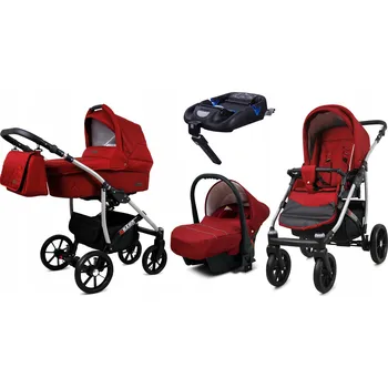 Kočárek Dětský kočárek 4v1 BabyLux Qbaro - sporťák, hluboká korba, autosedačka, základna ISOFIX