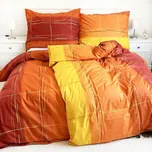 Bavlněné povlečení 140x200 Cákance oranžové II.jakost Zapínání: zip