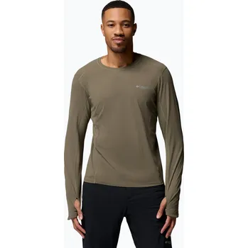 Pánské tričko Longsleeve Columbia Diamond Peak Pro Crew stone green