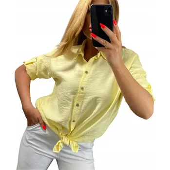 Dámská košile Genesy halenka s krátkým rukávem střih volný velikost 48