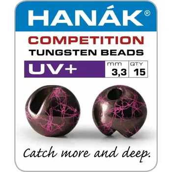 Hanák Tungstenové hlavičky UV+ Black & Pink 3,8mm