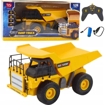 RC model LEAN Toys Dálkově ovládaný stavební sklápěč RC LED světla 1:24