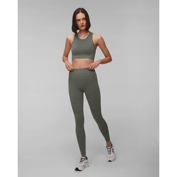 Dámské legíny Bezešvé legíny CASALL Essential Block s vysokým pasem, barva dusty green, velikost M